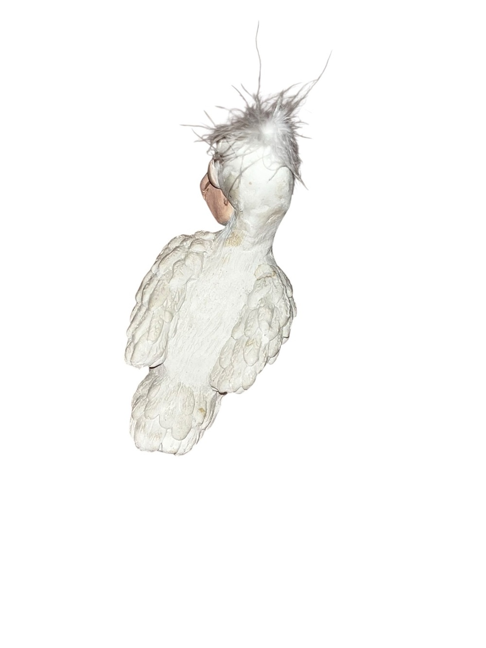 Kristen Kirsten Miles Pelican Figurine sculpture art Fluffy Hair Signed 5” bird - Picture 5 of 6